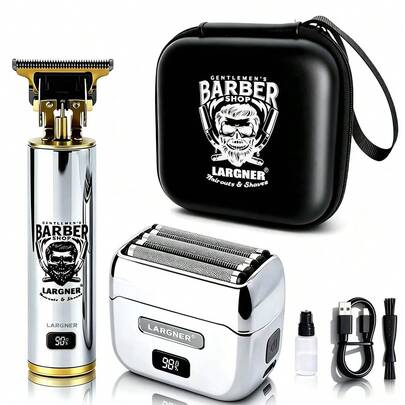 Bộ dụng cụ chăm sóc cá nhân 2 trong 1 LARGNER Magnetic Suspension Barber Shop Edition