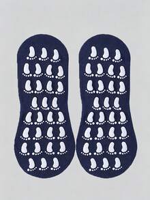 1 Pair Non-Slip Absorbent Wear-Resistant Simple Indoor Socks, Suitable For Home, Play, Yoga - Multicolor - View 9