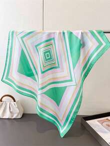 Khăn vuông nhỏ in họa tiết đơn giản, kiểu dáng mới mùa xuân, khăn bandana đa năng dành cho nữ, phụ kiện đeo thắt lưng, khăn trùm đầu, khăn thời trang. - Nhiều màu - Xem 2