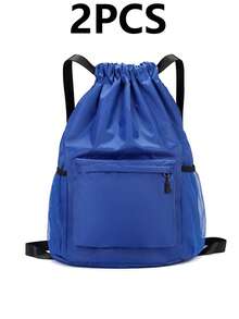 Sports Backpack With Separate Compartment For Dry And Wet Items, With Drawstring Closure, Suitable For Swimming, Training, Fitness, Travel And Outdoor Activities, For Men And Women. - Multicolor - View 14