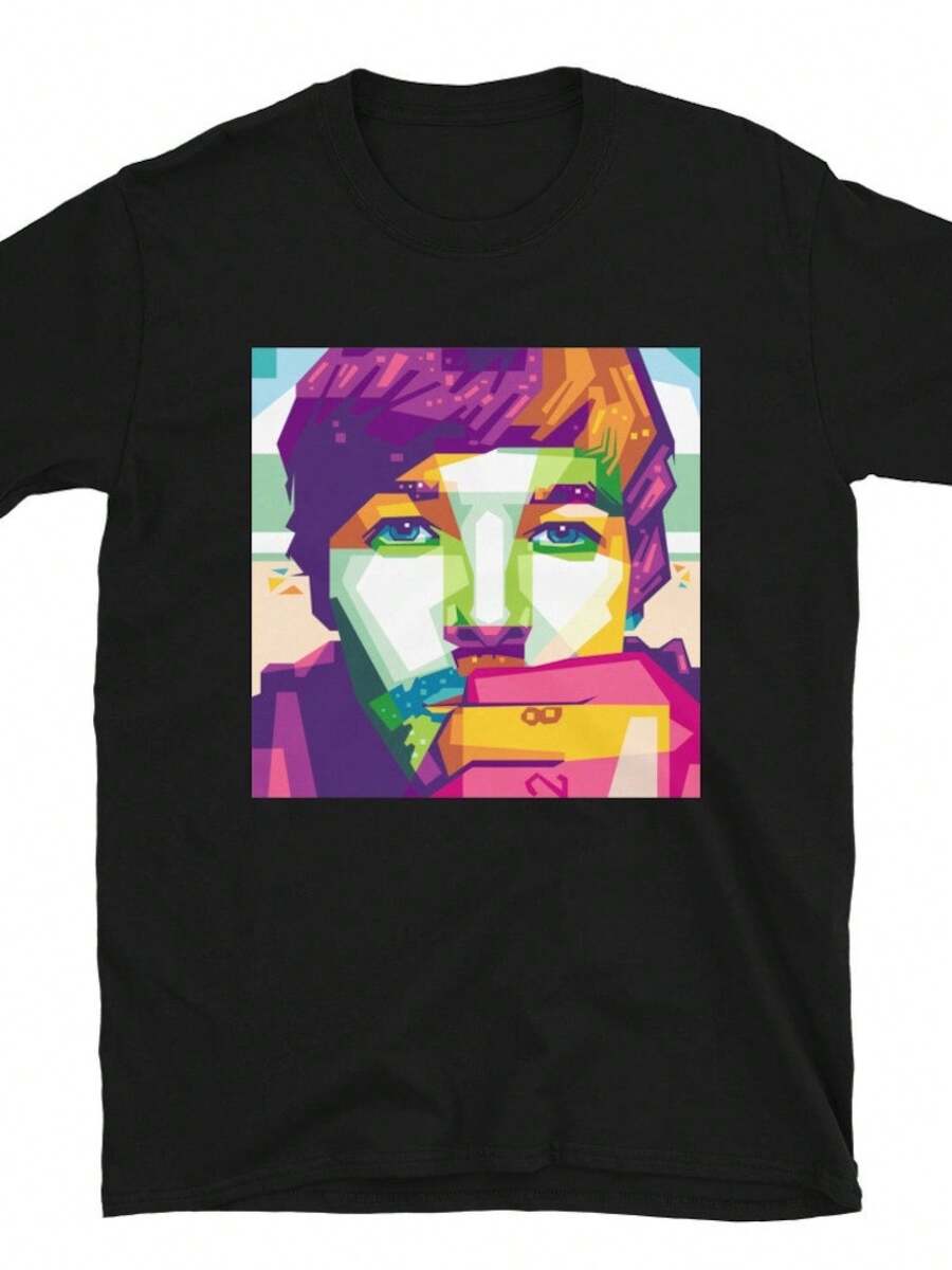 Camiseta Pop Art de Louis Tomlinson - Negro - Ver 1