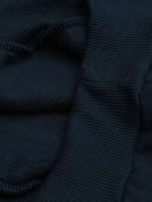 Set Of 2 Women's Plain Crew Neck Fleece Sweatshirts In Various Colors - Navy Blue - View 5