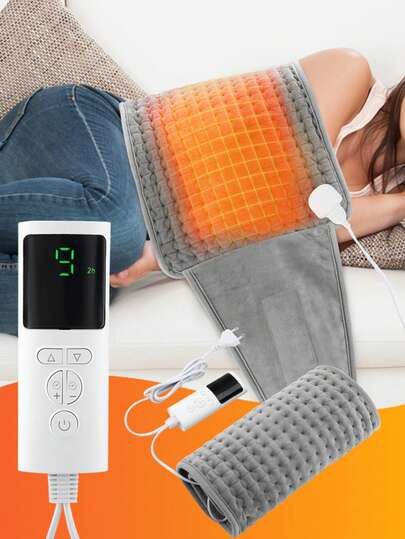 Hailicare Multi-Functional Heating Pad, Electric Heating Blanket Waist Belt, Home Warming Gadget, Warm Legs, Abdomen And Hands, Suitable For Office And Home, 9 Temperature Levels And 4 Timer Options, Perfect Christmas Gift