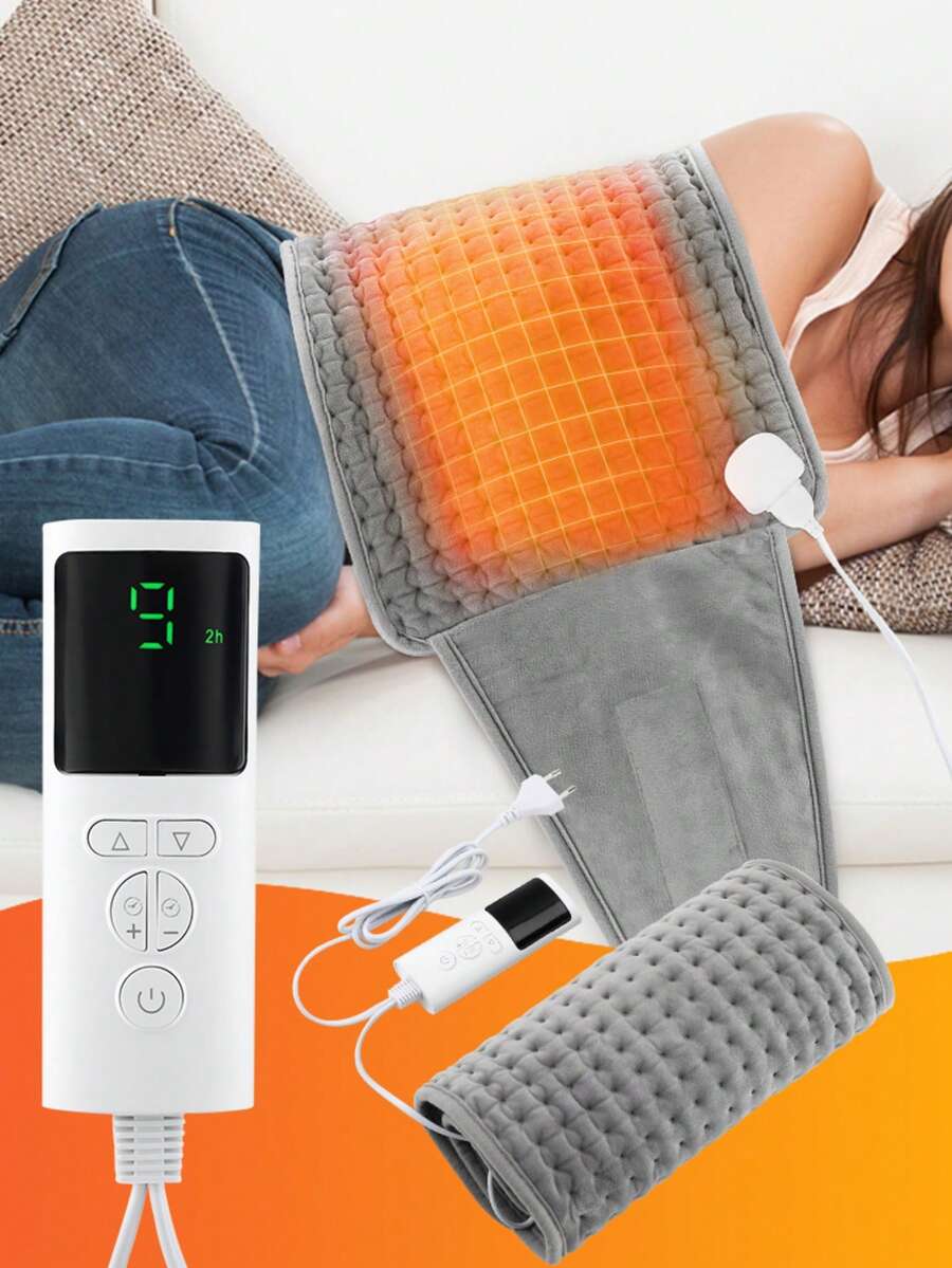 Hailicare Almofada Térmica Multifuncional, Manta Elétrica Aquecedora para Cintura, Gadget de Aquecimento Doméstico, Aquece Pernas, Abdômen e Mãos, Adequado para Escritório e Casa, 9 Níveis de Temperatura e 4 Opções de Temporizador, Presente de Natal Perfeito