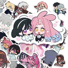 80 piezas de pegatinas impermeables y duraderas con forma de personajes de anime lindos, adecuadas para la decoración personalizada de botellas de agua, portátiles y manualidades DIY - Multicolor - Ver 2