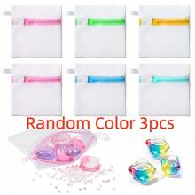 1pc Reusable Zipper Laundry Soap Bag, Mesh Wash Bag For Delicates, Machine Washable Multi-Purpose Storage Bag, Portable Washing Organizer, Fine Mesh Protection Bag For Undergarments Lingerie Socks, Durable Laundry Accessory, Travel Essential Packing Cube, Home Organization Solution For Clothes Care - View 12
