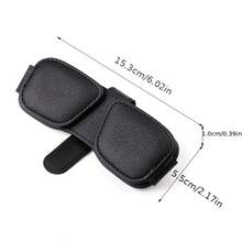 1 chiếc kẹp kính xe hơi đa năng từ tính, kẹp đựng thẻ bằng da, kẹp kính thời trang gắn trên tấm che nắng. - kẹp kính - Xem 4