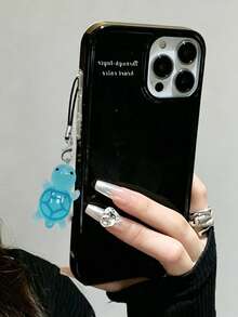 Cute Glowing Colorful Turtle Phone Lanyard, Girls Phone Accessory. Phone Pendant, Phone Charm, Phone Chain, Smartphone Wrist Strap, Girls Phone Shoulder Strap Pendant, Fun Phone Lanyard, Add Charm To Phone, Cute Case Charm, 17 Phone Case Decoration, Keychain Strap, Phone Case Cover, Phone Accessory, Summer Essential Phone Stand (Due To Shooting Angle And Image Magnification, There May Be Some Difference Between The Actual Product And The Image Size) - Turtle - View 3