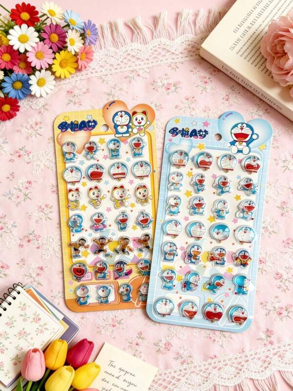[ 2026 New Product ] Color 3D Epoxy Resin Stickers - Cute Animals - Waterproof, Reusable, Repositionable, Self Adhesive, High Quality Resin - Perfect For Smartphones, Phone Cases, Laptops, Desktop Computers, Tablets, Stationery, Laptops, 3D Stickers Suitable For Children's Clothing Wall Decoration. It Can Also Be Used For Various Items Such As Mobile Phones, Laptops, Suitcases, Water Bottles, Skateboards, Laptops, Guitars, Etc.