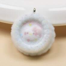 Flocked Cake Pendant In Blue Tones, Resin Cute Accessory, Dust Plug, Phone Keychain, Bag Pendant Material - #3 - 查看 13