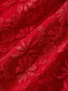 MEXSHEIN MOD Vestido de mujer de estilo palaciego vintage rojo, vestidos de verano para mujeres, vestidos de dama de honor, ropa de vuelta al colegioMEX GBNF - Rojo - Ver 6
