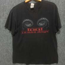 Vintage Tool 10,000 Days USA Tour Y2K Shirt Band T1EE Vintage Shirt For Women Shirt 100% Cotton Unisex T-Shirt - Premium Casual Comfortable Fit T-Shirt - 黑色 - 查看 1