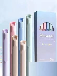 1/5/11pcs Random Style Elegant Ballpoint Pens, Soft Grip, 0.5mm Fine Tip, Black Ink, Suitable For Diary, Office, Study, Minimalist Fashion Design, Comfortable Grip, Durable. Office And Study Supplies, Gift For Women And Men - Multicolor - View 9