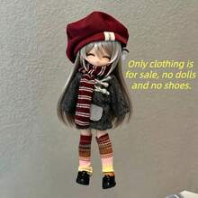 1套17cm BJD服裝，精緻可愛時尚美觀BJD服裝套裝，服裝配件，新年禮物聖誕禮物生日禮物(僅含服裝，不含娃娃和鞋子) - 彩色 - 查看 14