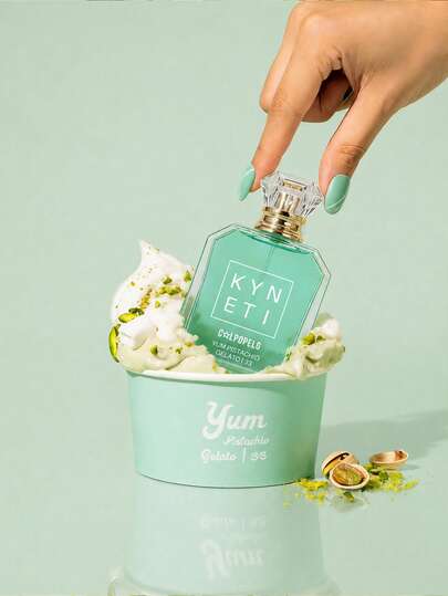 100ml YUM Pistachio Ice Cream Fragrance Spray, Long-Lasting Fragrance, Deodorizer And Portable Air Freshener, Suitable For Daily Use, Applicable To Aromatherapy Diffuser, Humidifier, Scented Candles, Living Room, Bedroom, Office, Bathroom, Hotel, Valentine's Day Gift