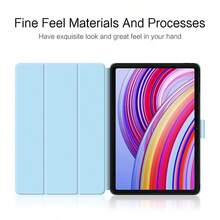 Protective Case For 12.1 Inch Poco Pad 2024 Pad Pro Tablet, Tri-Fold Stand Design, Suitable For POCO Pad / Pad Pro 12.1 - Baby Blue - View 4