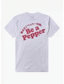 Dr. Pepper Mens Dr. Pepper Japanese Kanji Double-Sided White Shirt New XS-2XLblusas para mujer playeras de mujer vestidos casuales para mujer y2k playeras deportivas para mujer verano camisetas ropa de mujer Fashion Perfect For Daily - Blanco - Ver 6