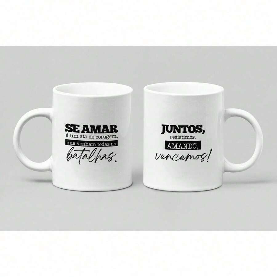 Personalized Valentine's Day Mug - Kitchen Decoration - Porcelain 325 Ml - Act Of Courage - View 1