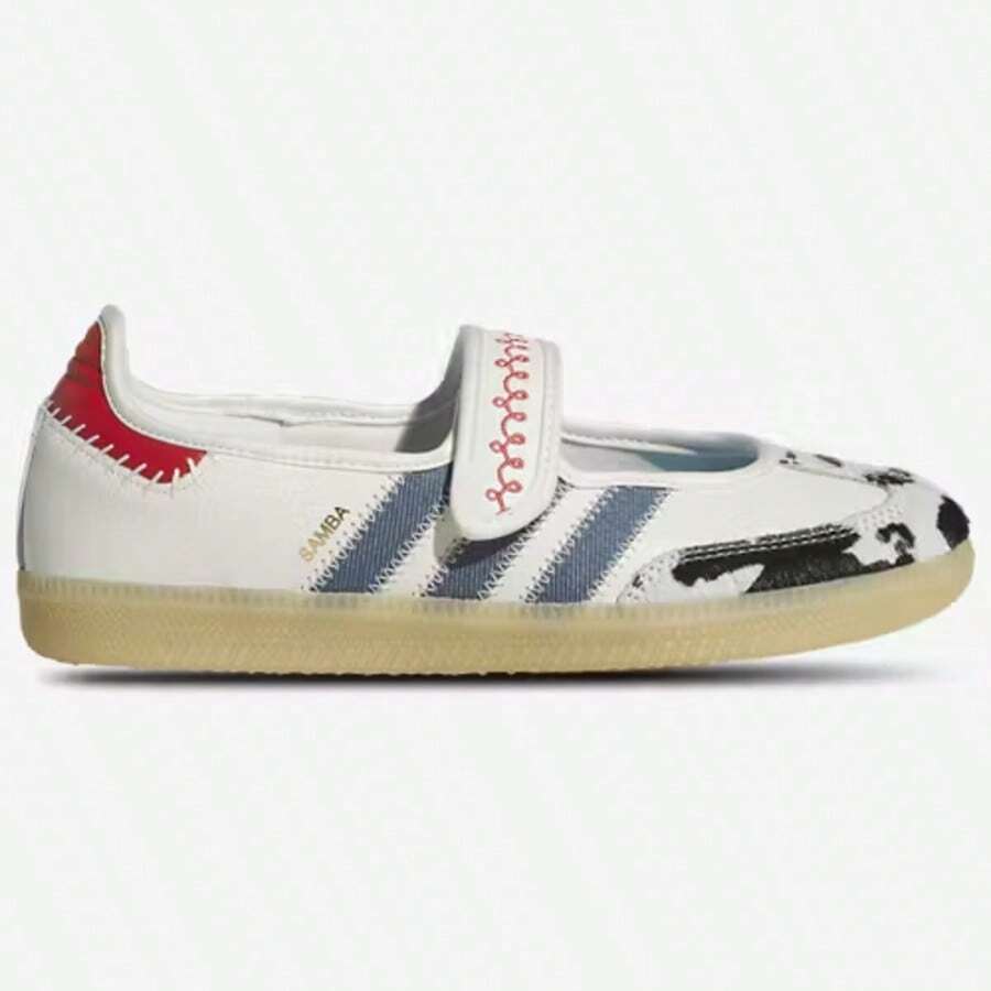 Adidas Samba Jane White Black Gum Women's JR1402 | Retro Heritage Style, Timeless Silhouette - 彩色 - 查看 1
