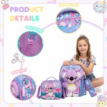 Cute Girls Student Backpack With Crossbody Bag, Suitable For Elementary School Students, Teenagers Travel Backpack - Girls' Schoolbag - View 3