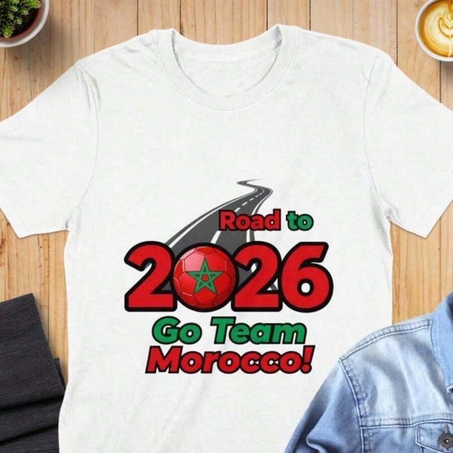 Moco Fan CCER Uni Limited Edition Road To 2026 Design Mexico Independence Day Mexico Pink Girl Kids T-Shirt 2026 World Cup Jersey, Gender-Neutral And Kids Soccer Jersey, Soccer Fan T-Shirt Sports Fan Gift Combination Day Outfit. The Print Won't Come Off When Washed With Water. - 白色的 - 查看 1