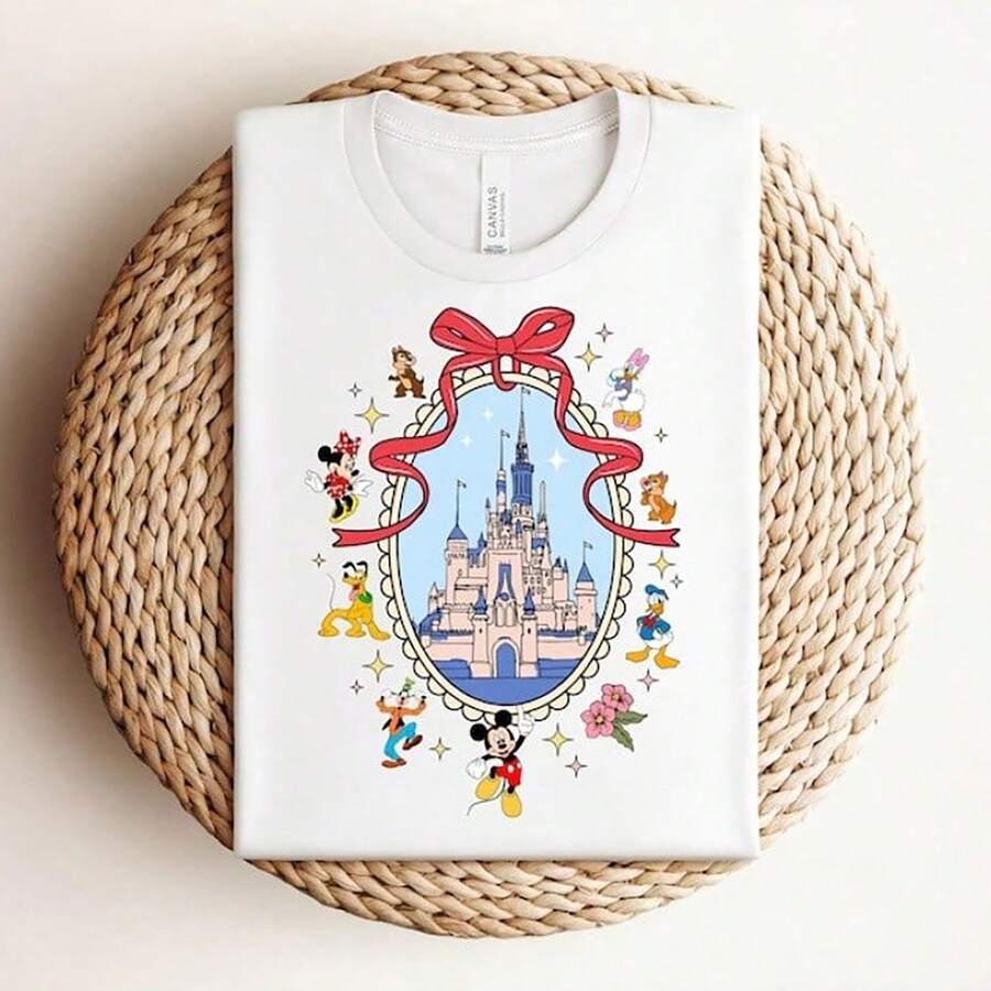 Disney Castle Friends Shirt, Mickey And Friends Tee, Magical Castle Disney Shirt, Disney Vacation Shirt, Family Trip Tee, Disney Shirt -- Disneys Disneyland Paris The Magic Kingdom Disneyesque The House Of Mouse Mickey Mouse Empire Modest Summer Outfits Take That T Shirt Summer Coord Tops For Women Summer Summer Clothes Women Summer Clothes Summer Tops Summer Tops Women Summer Co Ord Summer Top Summer Outfits White Top Black Top Holiday Outfits For Women Tops For Women Summer Holiday Gifts Valentine's Day Gifts Earth Day Gifts Oktoberfest Gifts Summer Bank Holiday Gifts - White - View 1