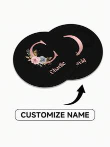 Customized Mouse Pad, Suitable For Office, Gaming Or Home Computer Use, Perfect Gift For Christmas And Halloween, Laptop Computer Gaming Mouse Pad, Premium Desk Mat For PC Laptop Computer Mouse, Rose Gold Letter Print Pattern - Multicolor - View 4