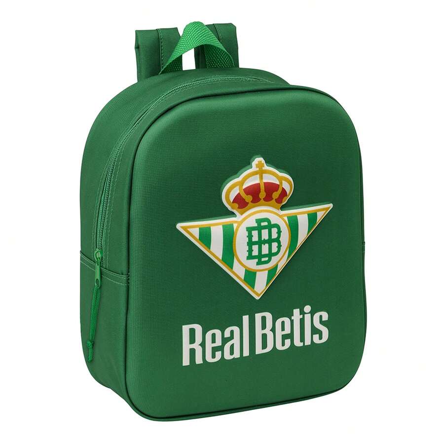 Real Betis Balompié حقيبة ظهر مدرسية ثلاثية الأبعاد 22 * 27 * 10 سم (5.9 لتر)، ريال بيتيس بالومبيه، تصميم أمامي مشكل حراريًا، حجيرة رئيسية مزودة بسحاب، أشرطة كتف مبطنة، جيب للزجاجة وبطاقة هوية - متعدد الألوان - مشاهدة 1