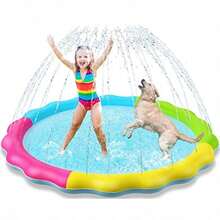 Jasonwell Splash Alberca para Niños - Albercas Grandes Familiares Alberca para Perro Alberca Inflable Juguetes de Agua para Niños Niñas de 3 4 5 6 7 8 años de Verano al Are Libre 59 - Multicolor - Ver 1