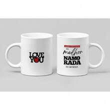 Personalized Valentine's Day Mug - Kitchen Decoration - Porcelain 325 Ml - Exclusive Best Girlfriend - View 2
