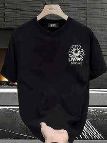 Camiseta de manga corta para hombre,% algodón, de marca de moda, estilo casual de verano, talla, corte holgado, prenda versátil adecuada para todas las estaciones. Se puede usar como capa base en primavera y otoño o sola en verano. Estilo unisex, perfecta para amigos. Camiseta de marca de moda,% algodón y de peso pesado. - Blanco - Ver 7