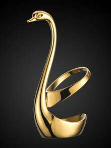Elegant Swan Shaped Cutlery Holder/Rack, Suitable For Weddings, Holidays And Home Decor. This Beautiful Tabletop Display Stand Is Made Of Alloy And Can Be Paired With A Matching Fork And Spoon Set. - Multicolor - View 14