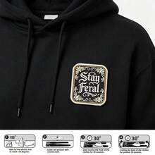 1 pieza Parche bordado de estilo oscuro y humorístico salvaje, adecuado para ropa, chaqueta, mochila, sombrero, camisa, etc. - A - Ver 4