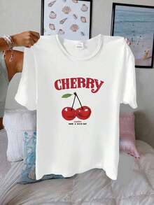 Women's Vintage T-Shirt, White, Printed, 180 G/M², 100% Cotton, Round Neck, Casual And Relaxed Fit, PriFashion - 白色 7 - 查看 7