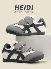 Kids' Shoes, Comfortable For Long Walks, Hook And Loop Design, Versatile For Daily Wear And School - Grey - View 1