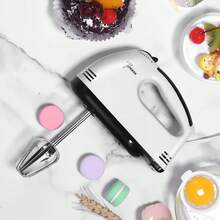Frullatore a mano Klack da 200 W – 7 velocità regolabili, frusta in acciaio e gancio impastatore – Frullatore ergonomico per impasti e dolci - Spina tipo F UE (220-240 V) - Visualizzare 6