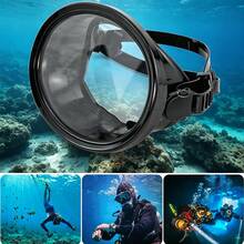 1pc Adult Universal Large Frame High-Definition Diving Mask Fisherman Freediving Snorkeling Mask PVC Waterproof Goggles - Multicolor - View 6