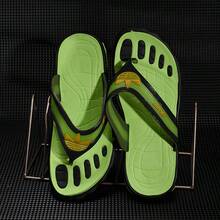 Dép xỏ ngón nam, dép lê EVA dày mềm mại, dép đi trong nhà và ngoài trời thoải mái cho mùa hè. - màu xanh lá - Xem 2