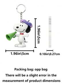 Cartoon Snoopy Keychain Pendant For Car Decoration, Small Accessory For Girls, Mood-Themed Gift For Couples, Small Present For Lovers - Irregular - View 4