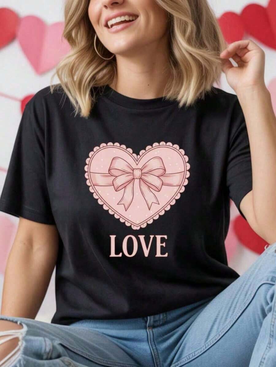 1 Self Love Club T-Shirt - Retro Valentine's Day T-Shirt, Valentine's Day Gift, Galentines Ap180g 100% Cotton - 黑色 13 - 查看 1