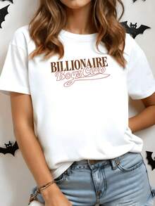 The Central Text Conveys Youthful Energy And An Ambitious Spirit With Large Letters That Evoke Confidence And Unity, Inspiring Modern Strength In The Wearer. This Comfortable, Casual White Women's T-Shirt Is Perfect For Everyday Wear. - 白色 - 查看 8