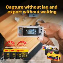 Kartu Micro SD 64GB Kompatibel dengan Kamera Digital Kodak Charm Keychain, Kartu Penyimpanan yang Dirancang Khusus untuk Kamera Kodak - View 3