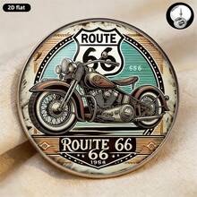 2D Flat - 2D Flat Motorcycle Brooch, Stainless Steel Material, Round Glass Top, Unique Creative Accessory Suitable For Backpacks, Clothes, Collars And Hats - A - View 10