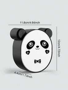 1pc Cute Cartoon Flip Cover Soap Dish, Bathroom Wall-Mounted Soap Holder Without Drilling, Panda Soap Box - Multicolor - View 5