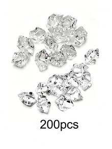 50/100/200 Pcs Acrylic Faux Ice Stones, Fake Gemstone Diamond Fillers, Small Vase Filler & Table Scatters For Fish Tank, Jewelry Box, Teacher's Day, Spring Party, Wedding, Photography Props, Home Decor - Multiple Items - View 9