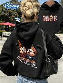 Disney Women's Sweatshirt, Hooded Sweatshirt Disney Mickey Minnie, Bandana Print, Sneakers Graphic, Pink Coffee Cup Pattern -- Disneys Disneyland Paris The Magic Kingdom Disneyesque The House Of Mouse Mickey Mouse Empire Modest Summer Outfits Take That T Shirt Summer Coord Tops For Women Summer Summer Clothes Women Summer Clothes Summer Tops Summer Tops Women Summer Co Ord Summer Top Summer Outfits White Top Black Top Holiday Outfits For Women Tops For Women Summer Holiday Gifts Valentine's Day Gifts Earth Day Gifts Oktoberfest Gifts Summer Bank Holiday Gifts - màu đen - Xem 1