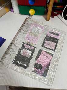 高 CP 值透明波浪紋 4 面相簿，3 吋卡片收納夾，即插即用照片整理冊，活頁設計，適合照片收藏、婚禮照、寶寶照、週年紀念、生日、畢業紀念 - 多色 - 查看 6