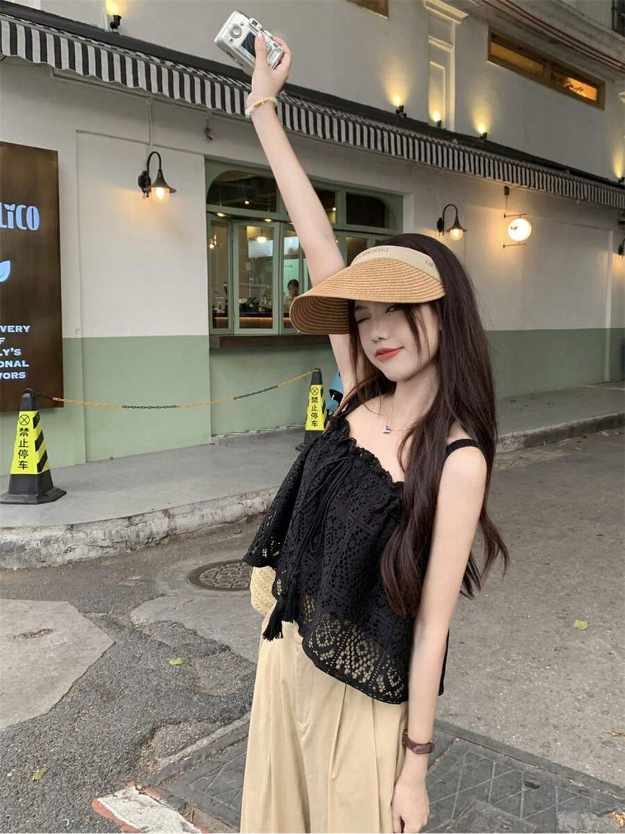 Women Tops - Black - View 1