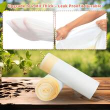 Túi lót khay vệ sinh cho mèo có dây rút, kích thước 26 x 16 inch, bền và chống rò rỉ, phù hợp với hầu hết các khay vệ sinh tự động cho mèo (13-15 gallon), siêu dày, 40 chiếc màu trắng. - Xem 4