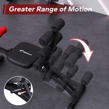 MERACH Ab Machine, Multi-Functional Adjustable Ab Trainer, Ab Workout Bench For Home Gym, Sit Up Machine For Abdominal, Exercise Chair For Full Body Workout - AB-black - View 6